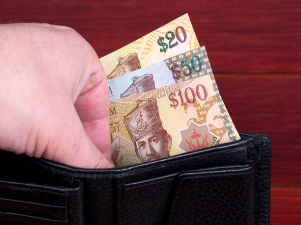 istock Brunei money in the black wallet 1363836157