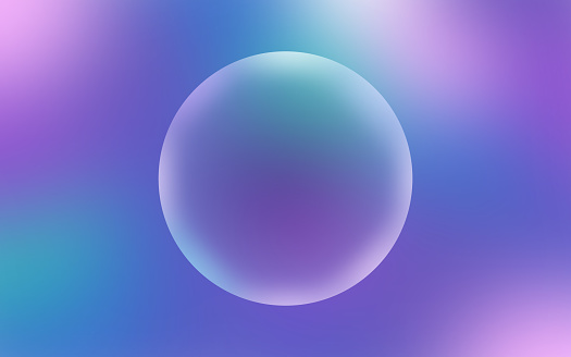Bubble soap abstract sphere circle background pattern.