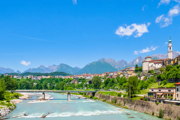 istock Belluno overlooking the Piave River (Veneto, Italy) 1363849480