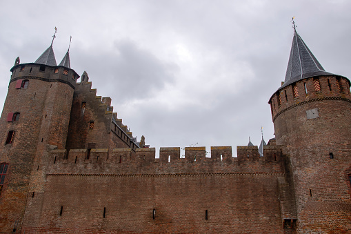 Wall Of At The Muiderslot Castle At Muiden The Netherlands 31-8-2021