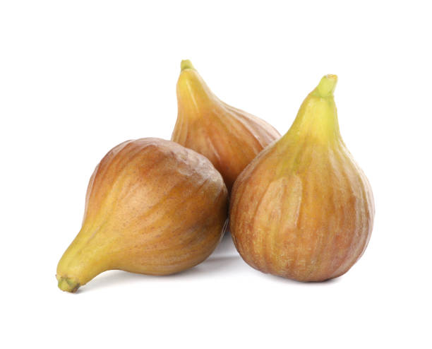 istock Whole tasty ripe figs isolated on white 1363850948