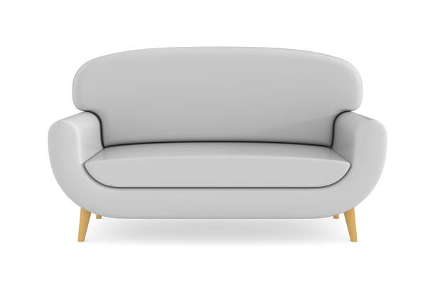 istock white leather sofa on white background. Isolated 3D illustration 1363852098
