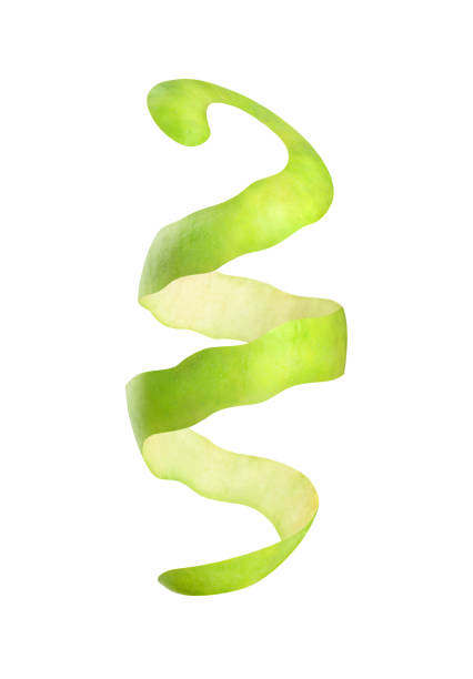 istock green apple skin on white background 1363860050