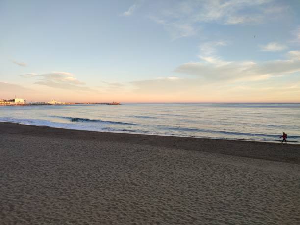 istock beautiful beach scene in the evening 1363862506