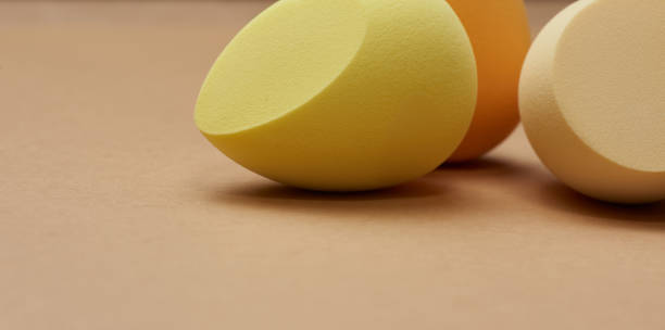 istock oval new egg-shaped sponges for cosmetics and foundation 1363867026