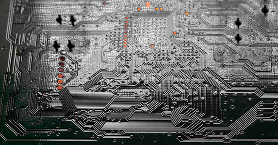 The close up image of the abstract CPU socket and abstract motherboard