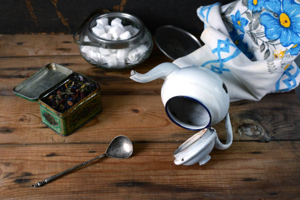 Colour picture from the kitchen shot in a studio on a white background
