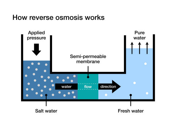 물 담수화 - desalination stock illustrations