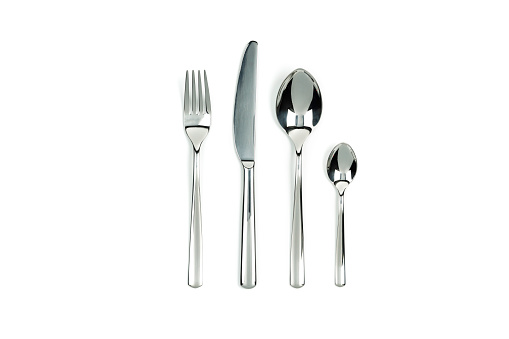 cutlery on a white background