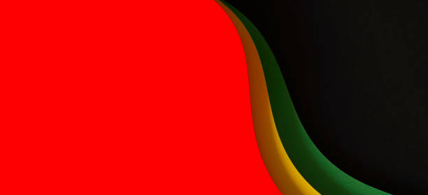 Abstract geometric black, red, yellow, green color background. Black History Month color background with copy space for text Abstract geometric black, red, yellow, green color background. Black History Month color background with copy space for text. black civil rights stock pictures, royalty-free photos & images