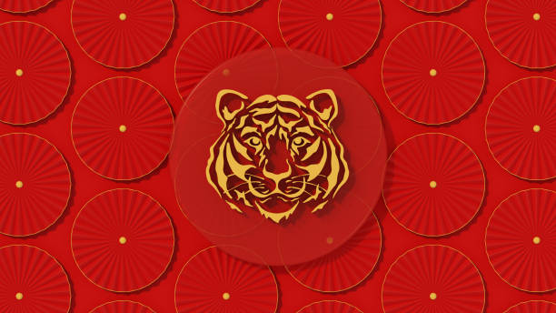 Happy Chinese New Year Tiger 2022 Happy Chinese New Year Tiger 2022 chinese zodiac sign photos stock pictures, royalty-free photos & images