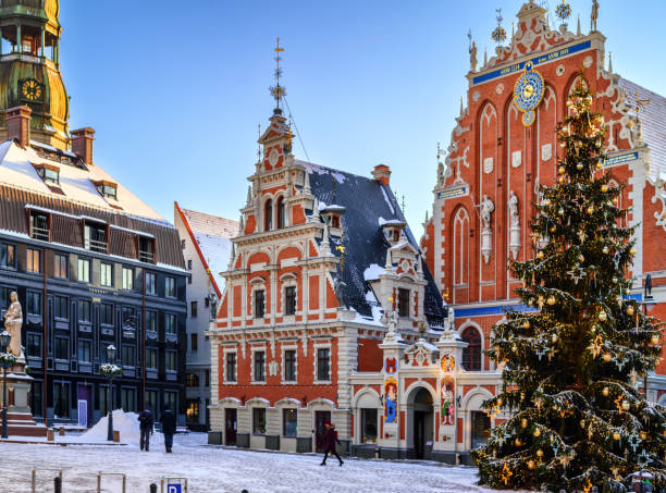 istock old Riga on Christmas Eve 1363875129