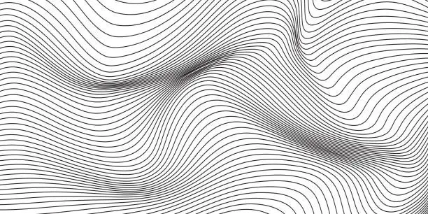 Vector illustration of Abstract line pattern background