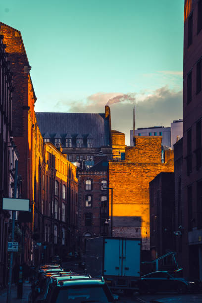istock Tipical English red brick architecture, from Manchester 1363888982
