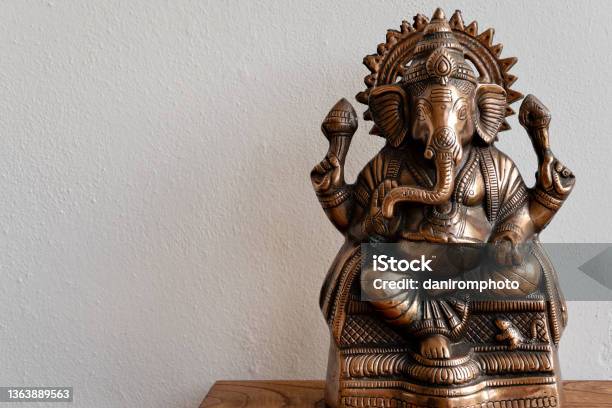 Decoration With Ganesha Statuette Stock Photo - Download Image Now - Ganesha, Luck, Elephant