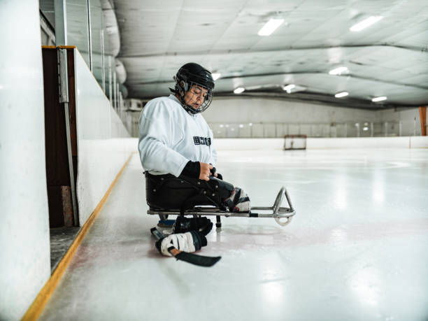 istock Latin woman  playing para hockey 1363890649