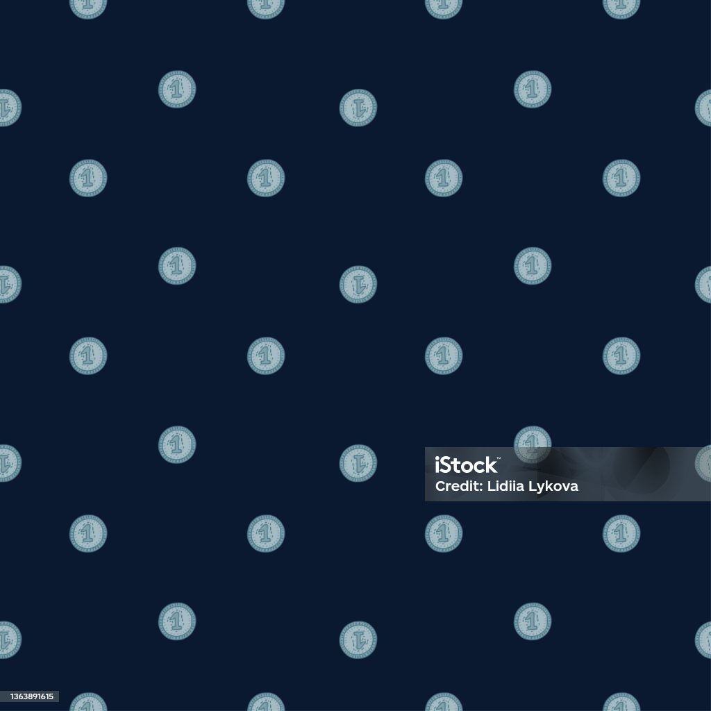 Wrapping Pattern Coin Coins Seamless Pattern Hand Drawn Background From Money Stock ...