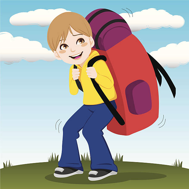 271 Boy Carrying School Bag Illustrations & Clip Art - iStock | Boy school  bag