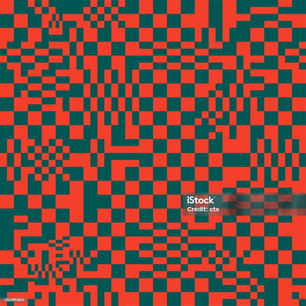Pattern Destroys Form Failure Checkered Pattern Seamless Vector Stock Illustration - Download ...