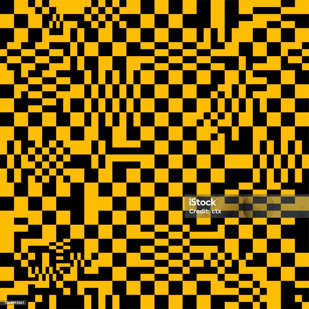 Error Check Pattern Error Checkered Pattern Seamless Vector Stock Illustration - Download ...