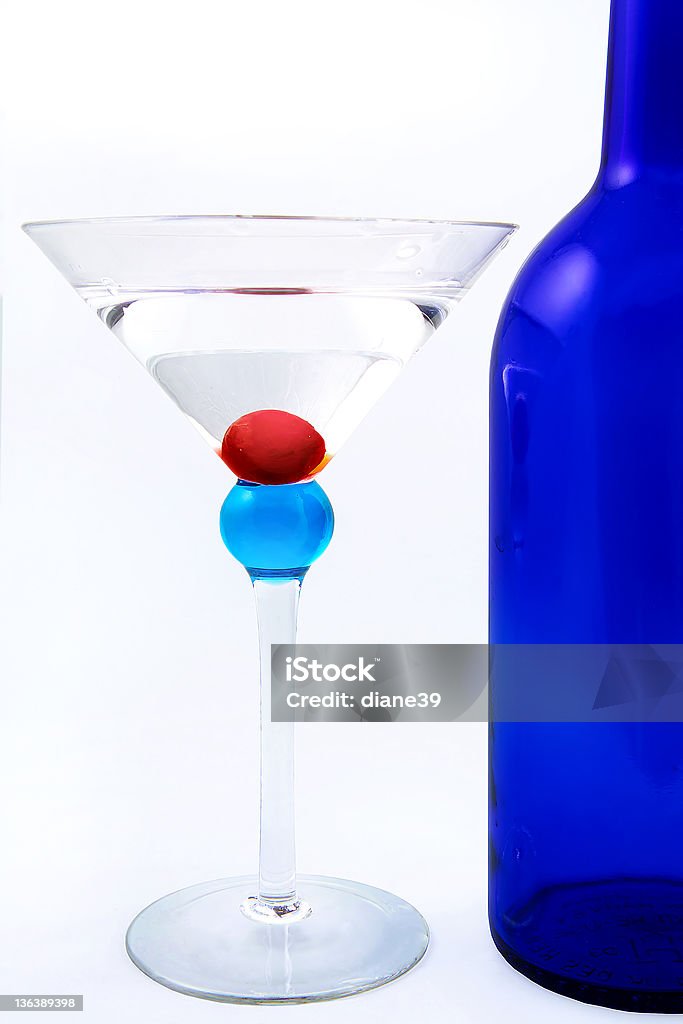 Copo de martini - Foto de stock de Azul royalty-free