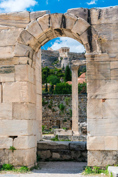 istock Ancient Greek ruins, columns, building. Athens, Greece 1363894292