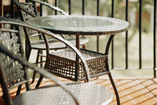 istock table chair on terrace balcony 1363894885