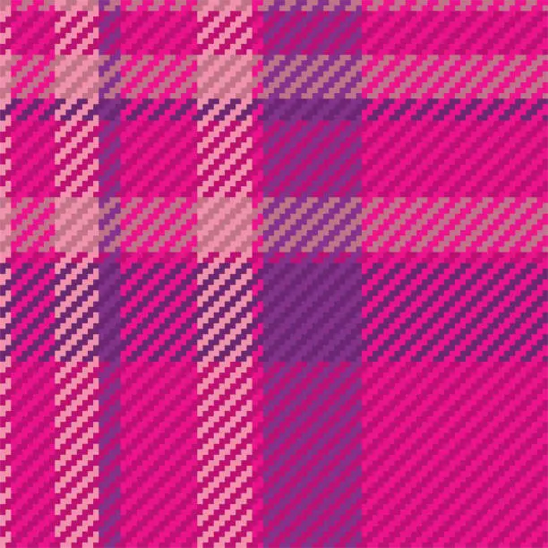 Vector illustration of Seamless pattern of scottish tartan plaid. Repeatable background with check fabric texture. Vector backdrop striped textile print.