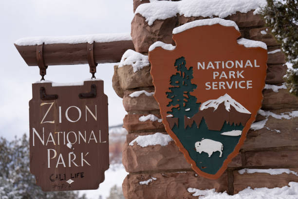 istock Zion National park sign 1363898747