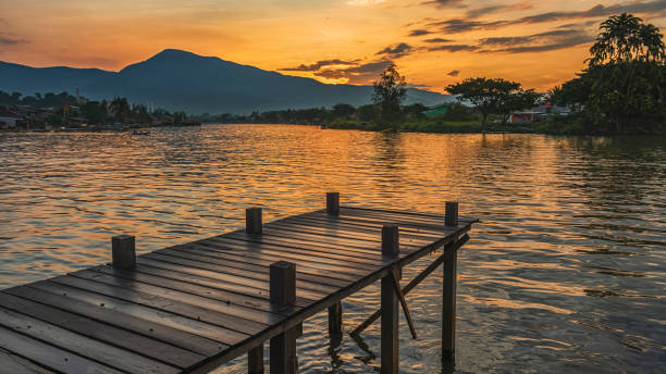 istock wooden pier at sunrise 1363899707