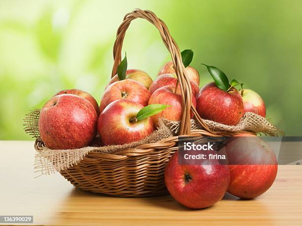 Jonagold Apples In A Basket Stock Photo - Download Image Now - Apple - Fruit, Basket, Autumn