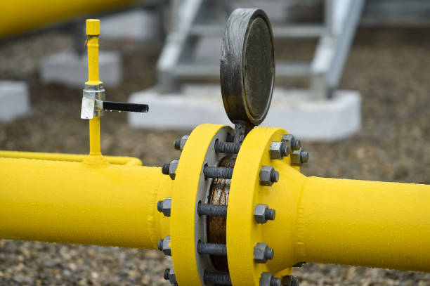 istock Industrial details from a natural gas storage facility 1363901240