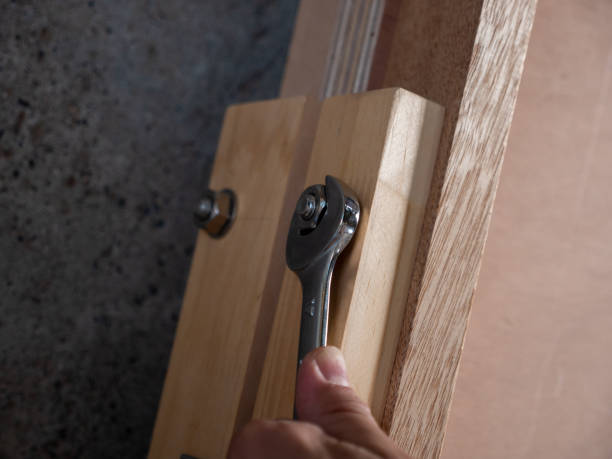 istock Craftsman Japanese professional wood processing Japan. 1363903568