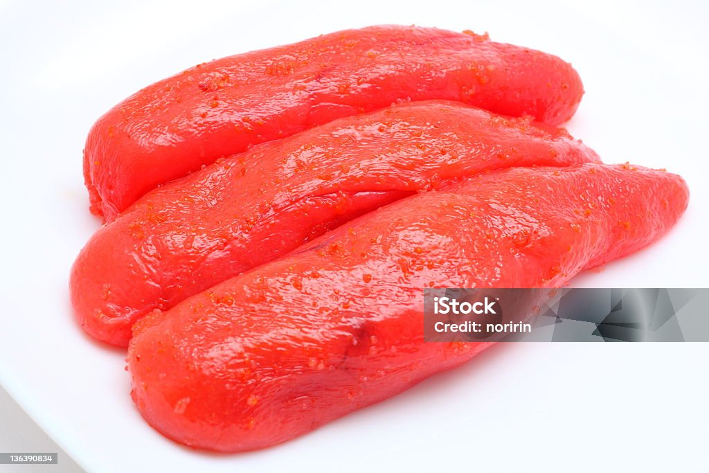 Grilled Cod Roe Spicy Salted Cod Roe Stock Photo - Download Image Now - Caviar, Fish ...
