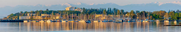 Victoria, Vancouver Island Oak Bay Marina in Victoria on Vancouver Island, British Columbia victoria canada stock pictures, royalty-free photos & images