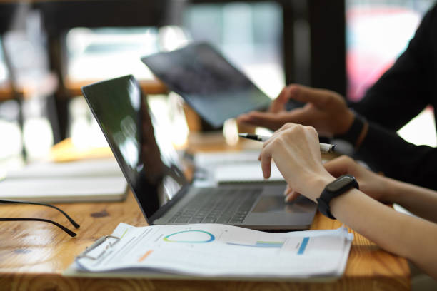 istock Financial management team working together at the office. 1363925699
