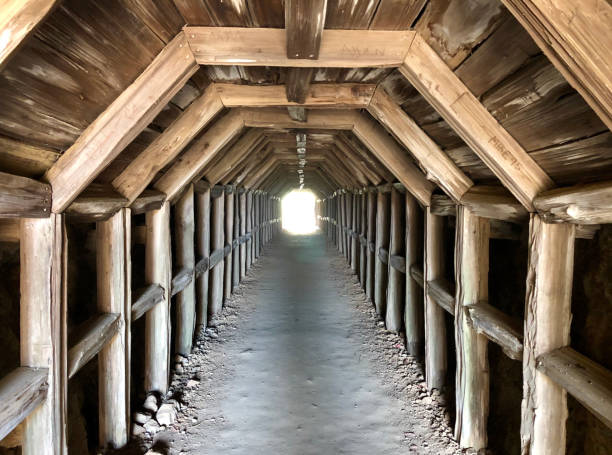 Tunnel Tunnel at Partington Cove Bixby Creek stock pictures, royalty-free photos & images