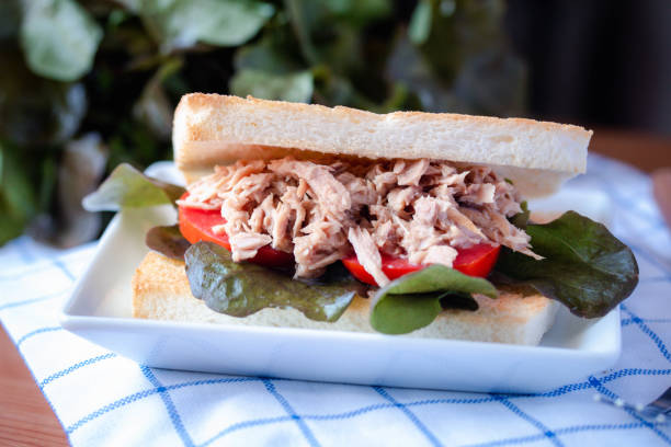 istock Tuna and Green Oak Bread Sandwich 1363928857