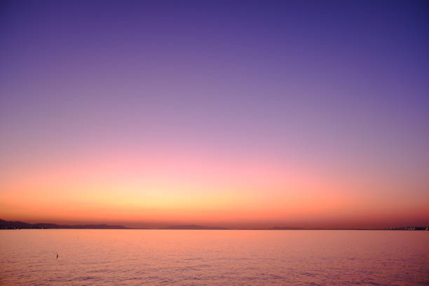 istock Magic hour of sunset and beach 1363937037