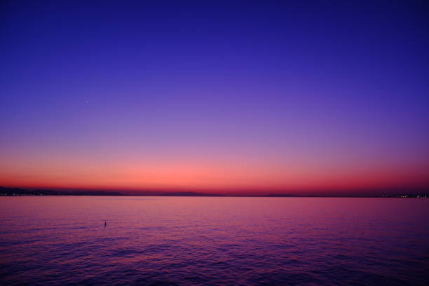 istock Magic hour of sunset and beach 1363937099