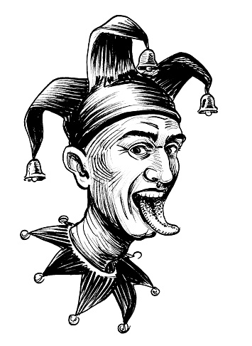 Mad Jester Stock Illustration - Download Image Now - Jester, Men ...