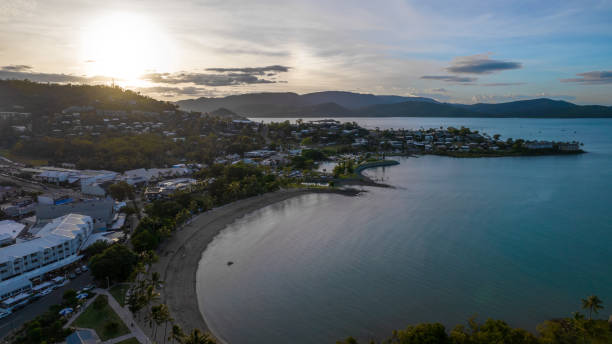 istock Tropical Sunset over Airlie Beach 1363943985