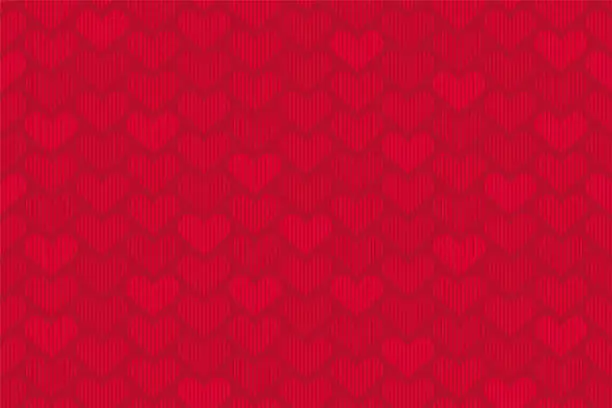 Vector illustration of Seamless pattern with hearts