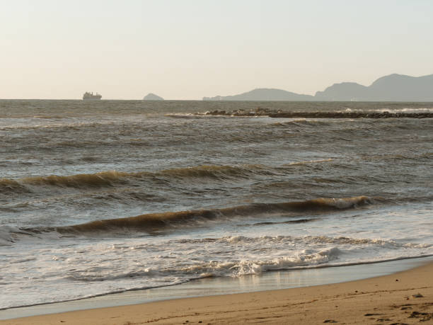 istock panoramic view of a tuscany beach in massa during a windy day 1363950304