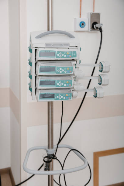 istock Technologically advanced equipment in CT or MRI Scan room. Modern hospital laboratory. Interior of radiography department. Magnetic resonance diagnostics machine 1363950316
