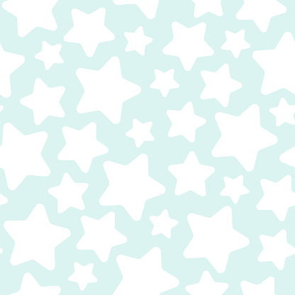 Small Star Pattern Background Seamless Abstract Pattern With Little Tiny White Stars On Light Blue ...