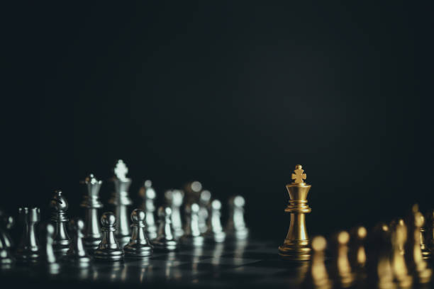 istock Chess game. Business, competition, strategy, leadership and success concept. 1363965254