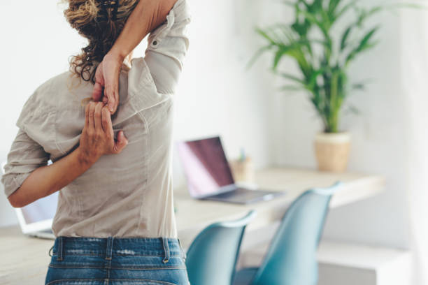istock Midsection Of Woman Standing At Home 1363968151