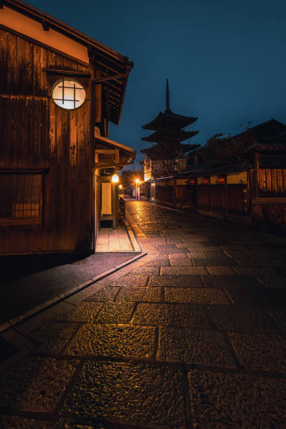 istock street night light at Japan 1363971886