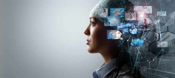 istock Conceptual image of female specialist 1363977422